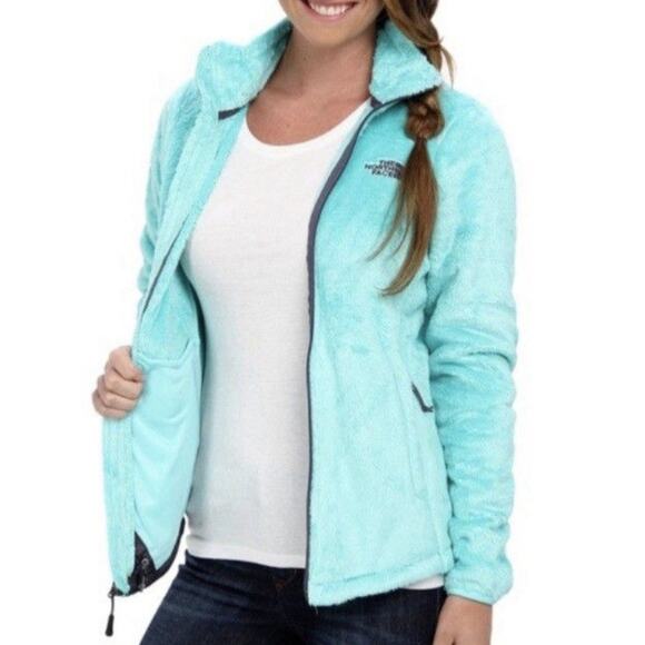 The North Face Osito Light Blue Fleece Zip Up Jacket Size M - Picture 1 of 15